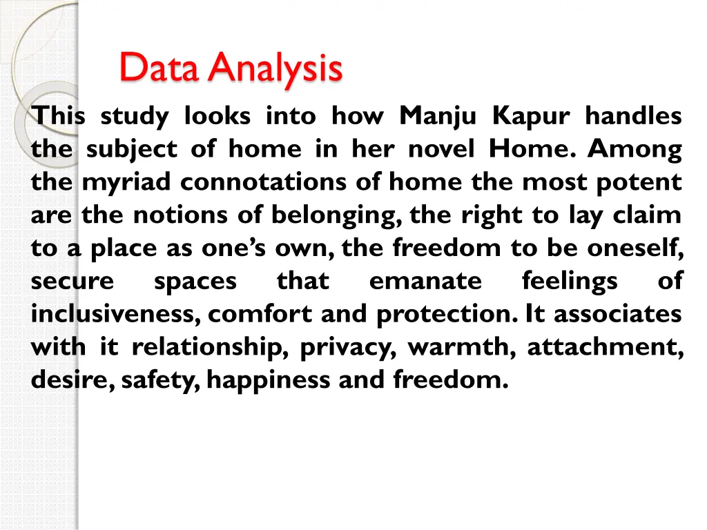 data analysis this study looks into how manju