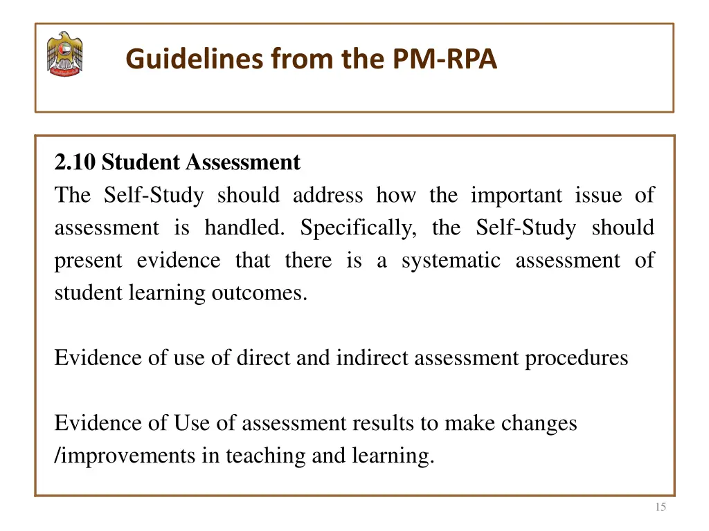 guidelines from the pm rpa 4
