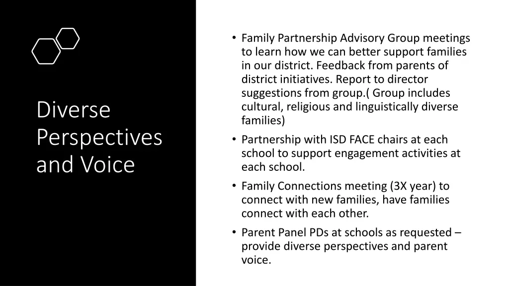 family partnership advisory group meetings
