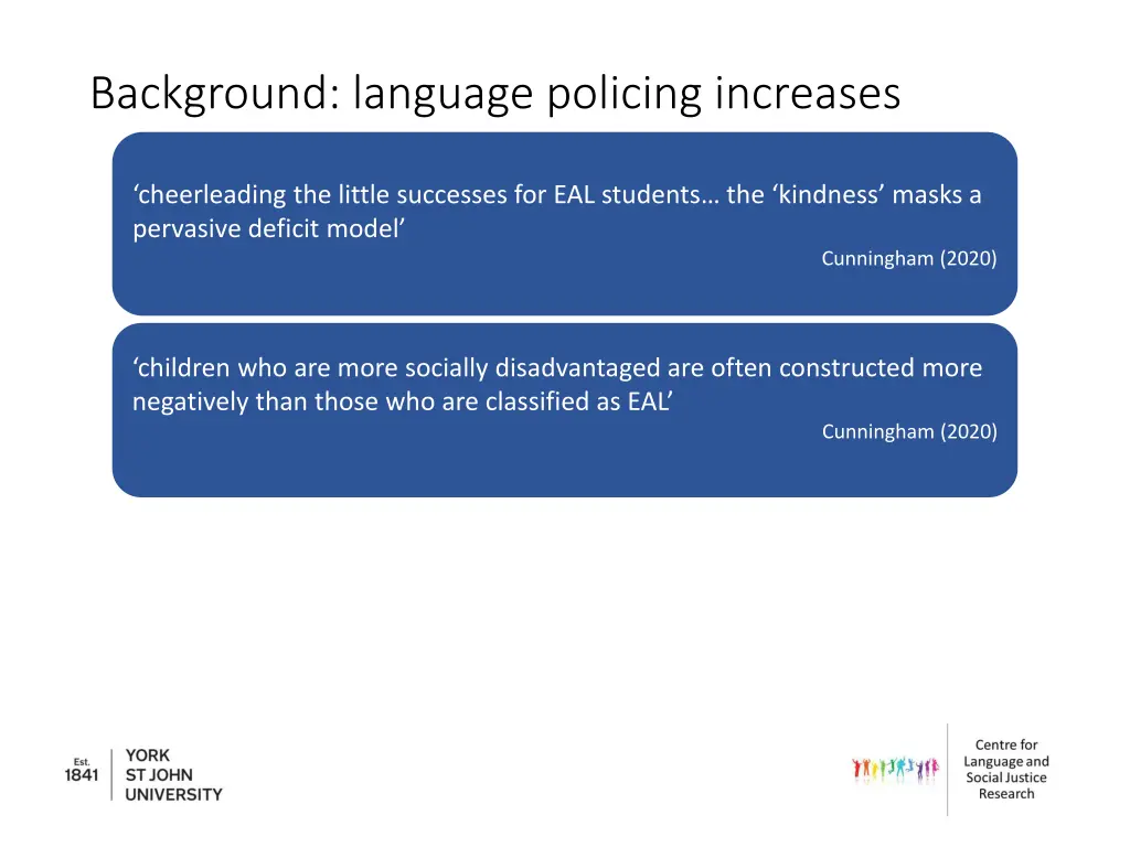 background language policing increases 1