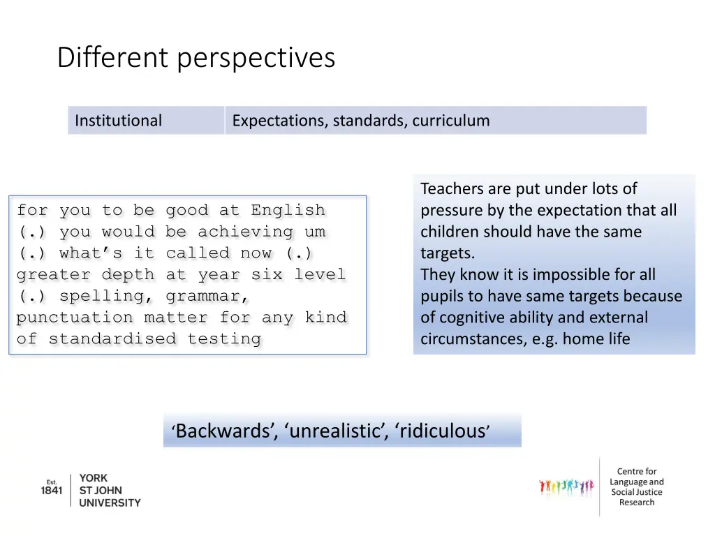 different perspectives 1