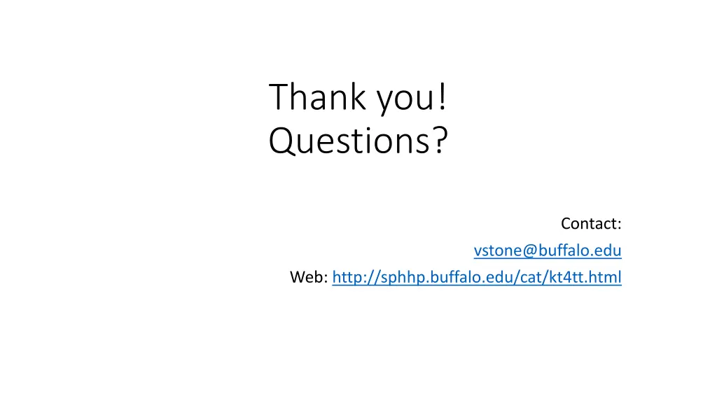 thank you questions