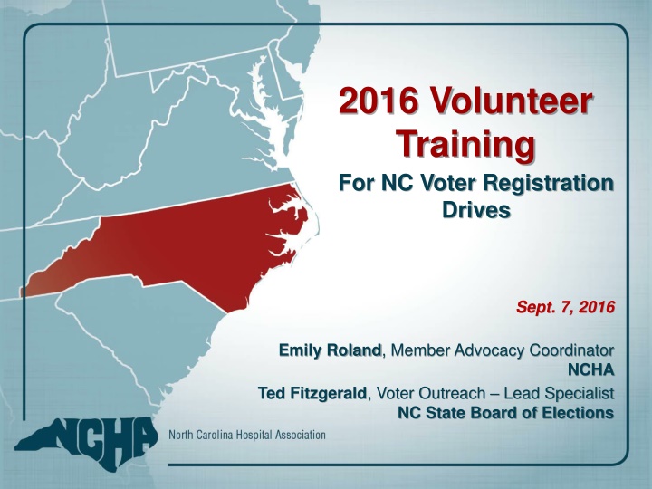 2016 volunteer training for nc voter registration