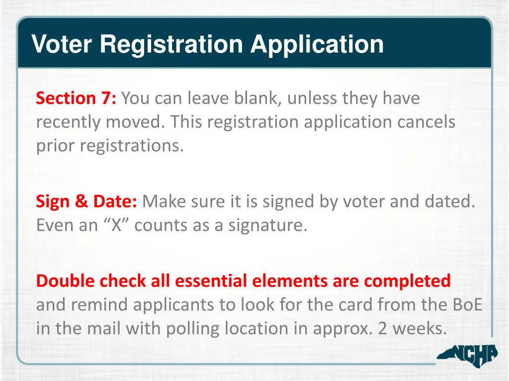 voter registration application 7