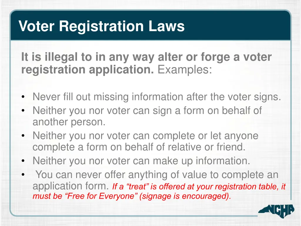 voter registration laws