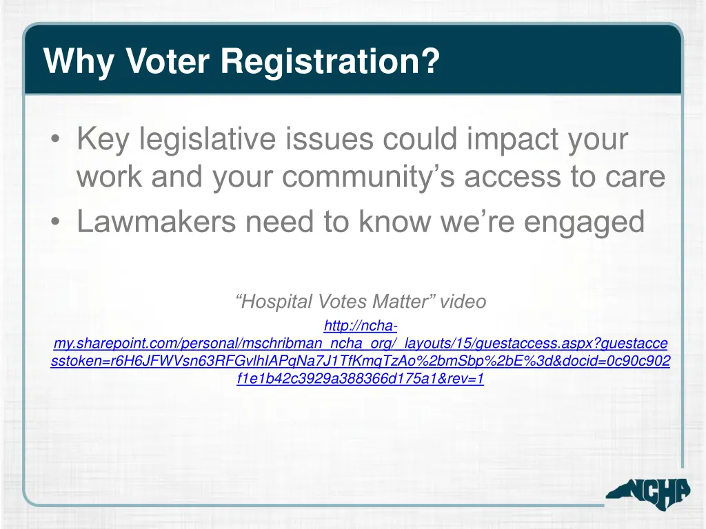 why voter registration