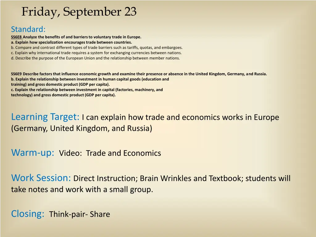 friday september 23