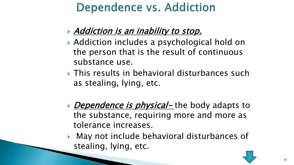 addiction is an inability to stop addiction