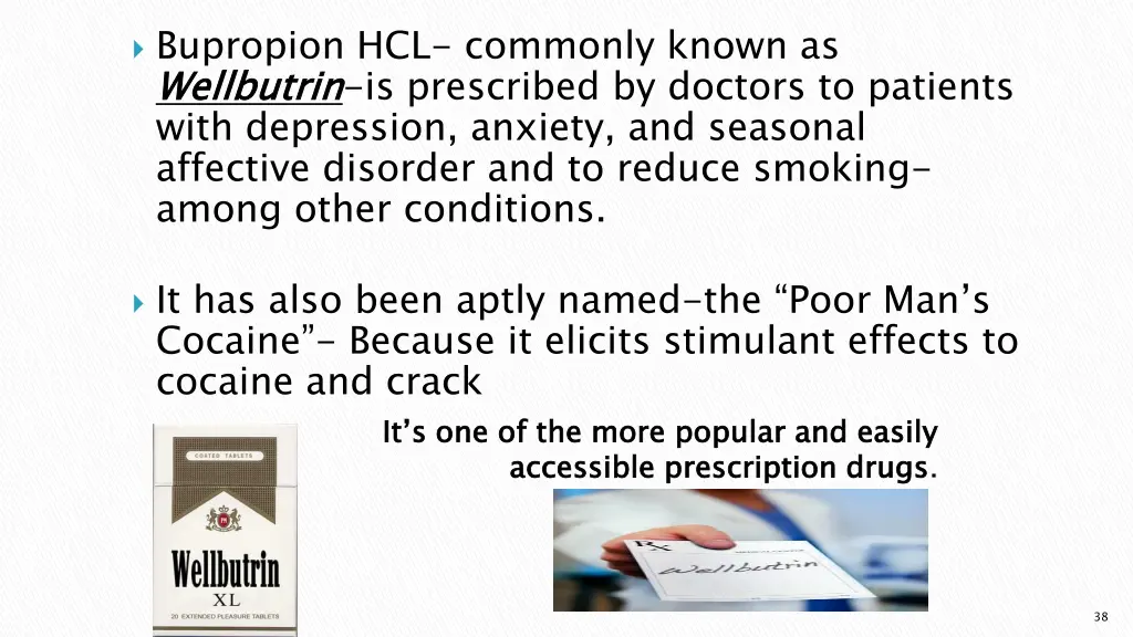 bupropion hcl commonly known as wellbutrin with