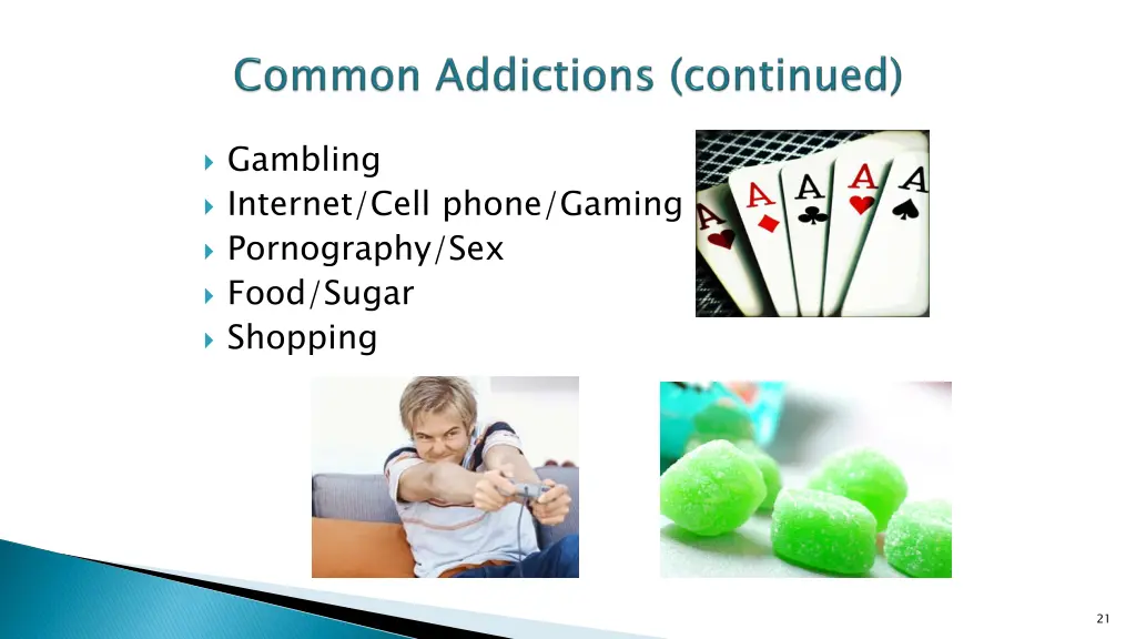 gambling internet cell phone gaming pornography