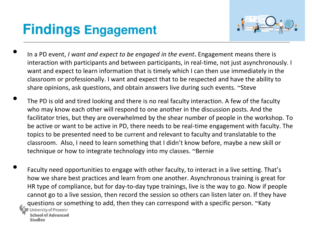 findings engagement