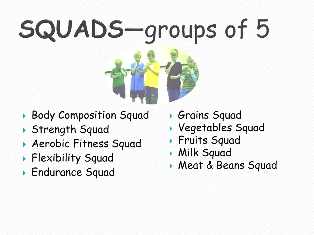 body composition squad strength squad aerobic