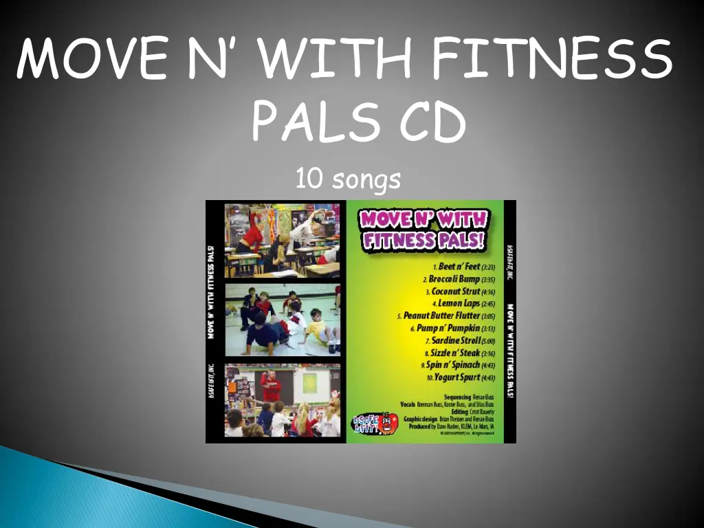 move n with fitness pals cd 10 songs