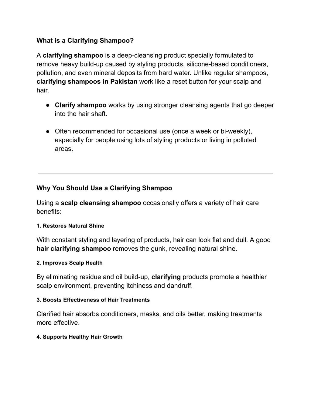 what is a clarifying shampoo