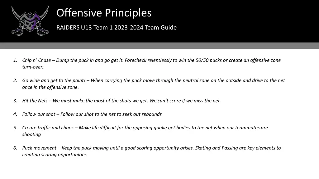 offensive principles