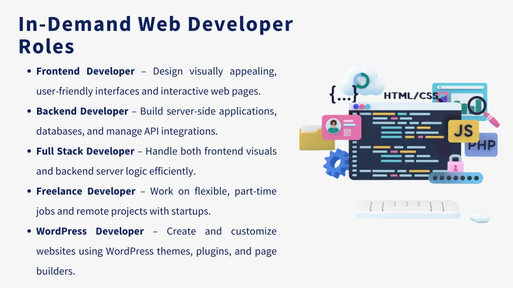in demand web developer roles frontend developer