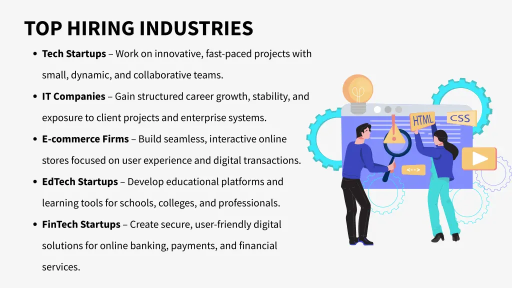 top hiring industries