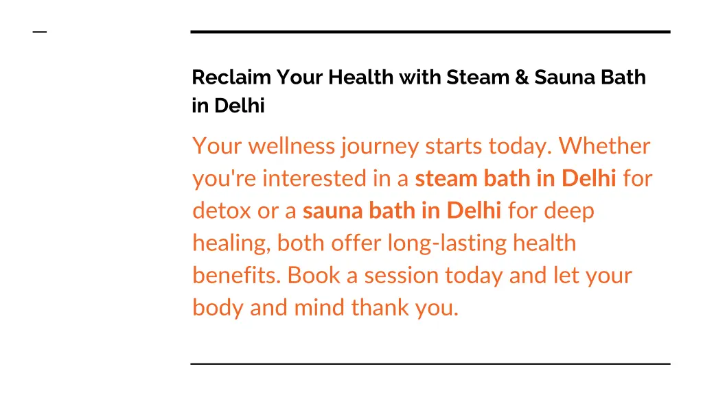 reclaim your health with steam sauna bath in delhi