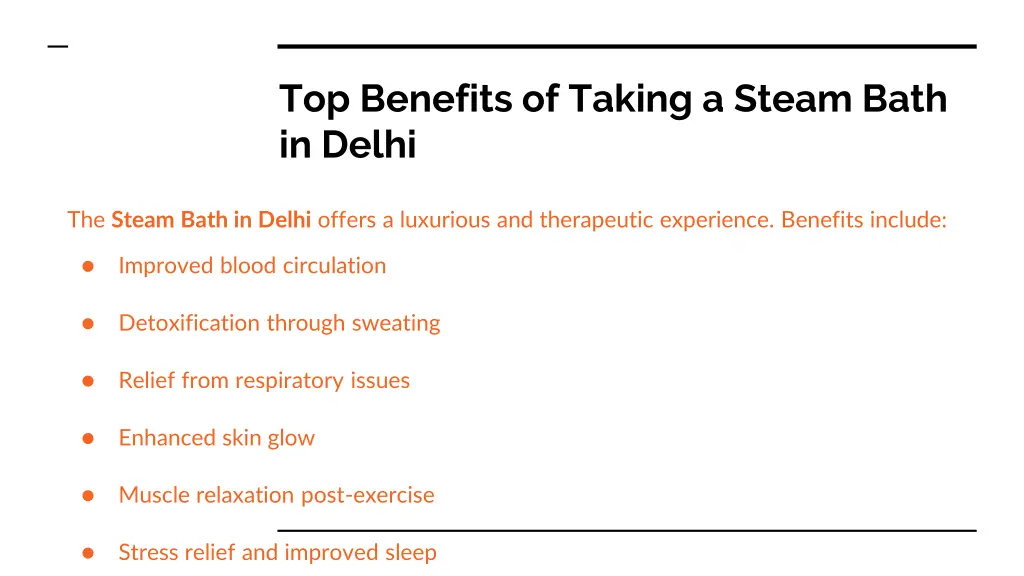 top benefits of taking a steam bath in delhi