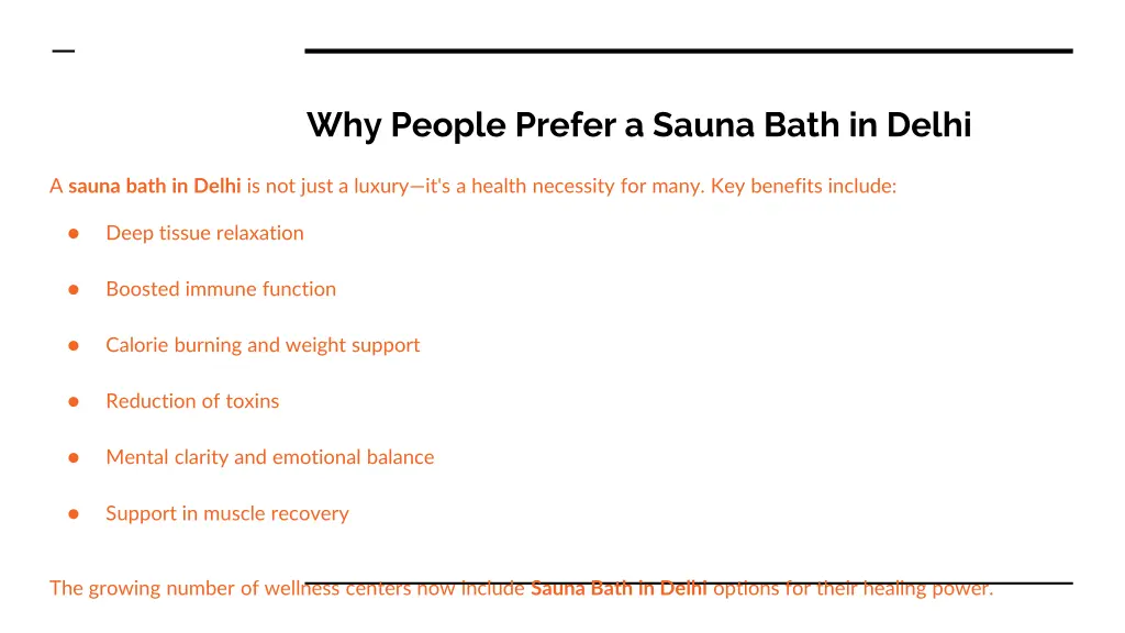 why people prefer a sauna bath in delhi