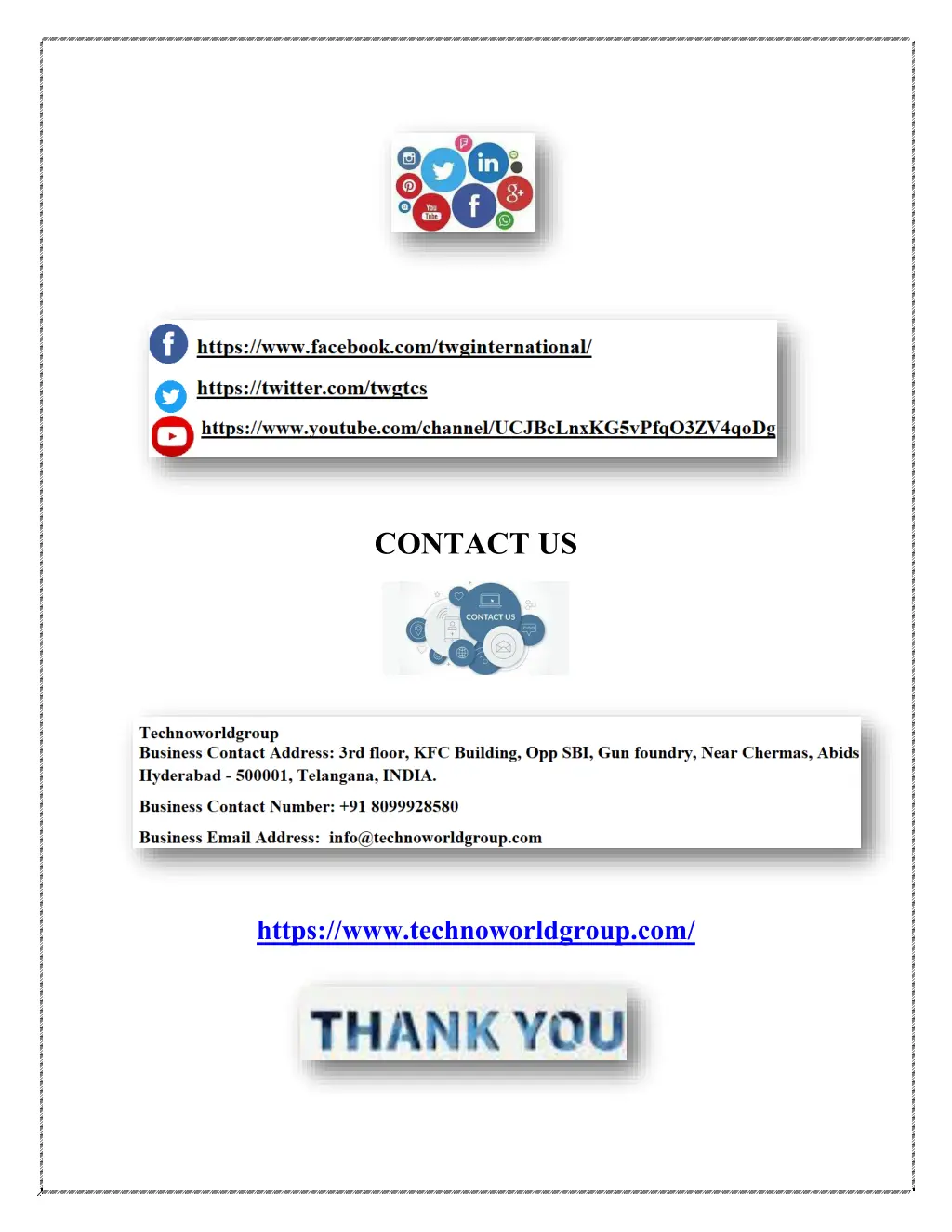 contact us