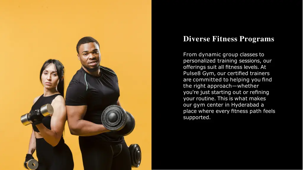 diverse fitness programs