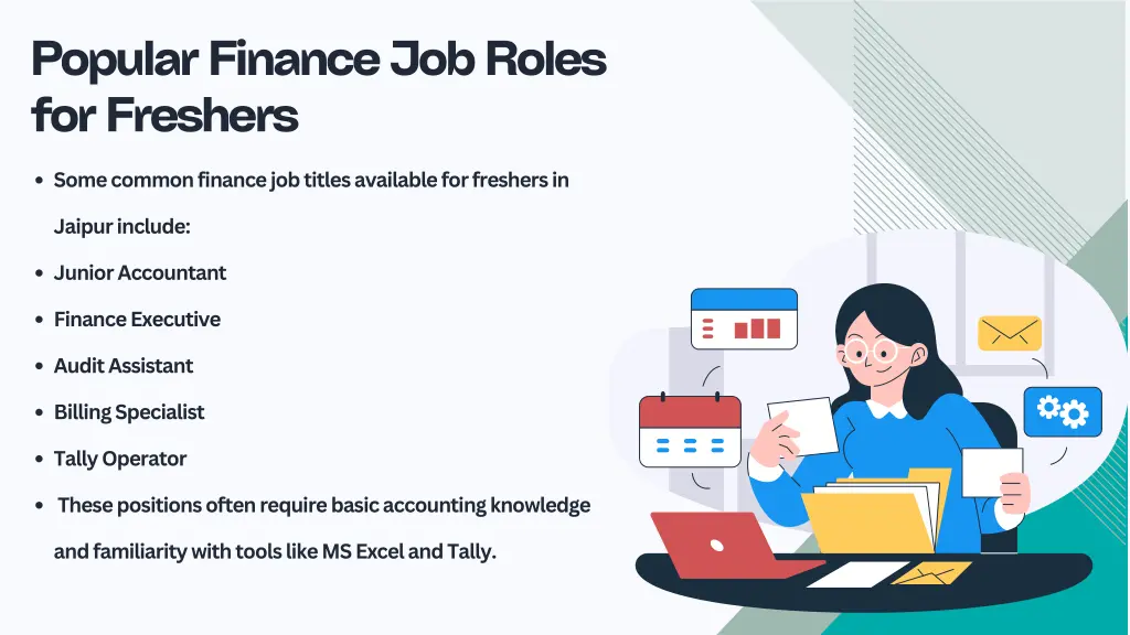 popular finance job roles for freshers