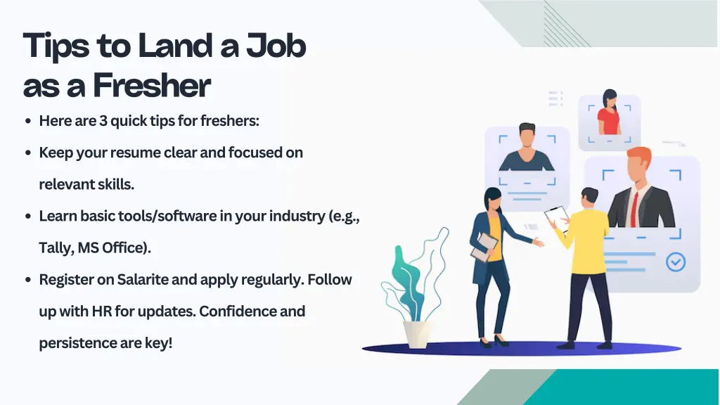tips to land a job as a fresher here are 3 quick