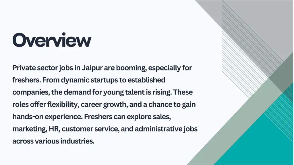 private sector jobs in jaipur are booming