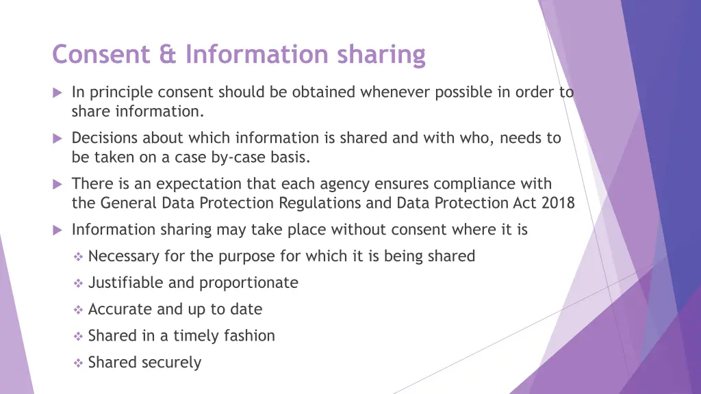 consent information sharing
