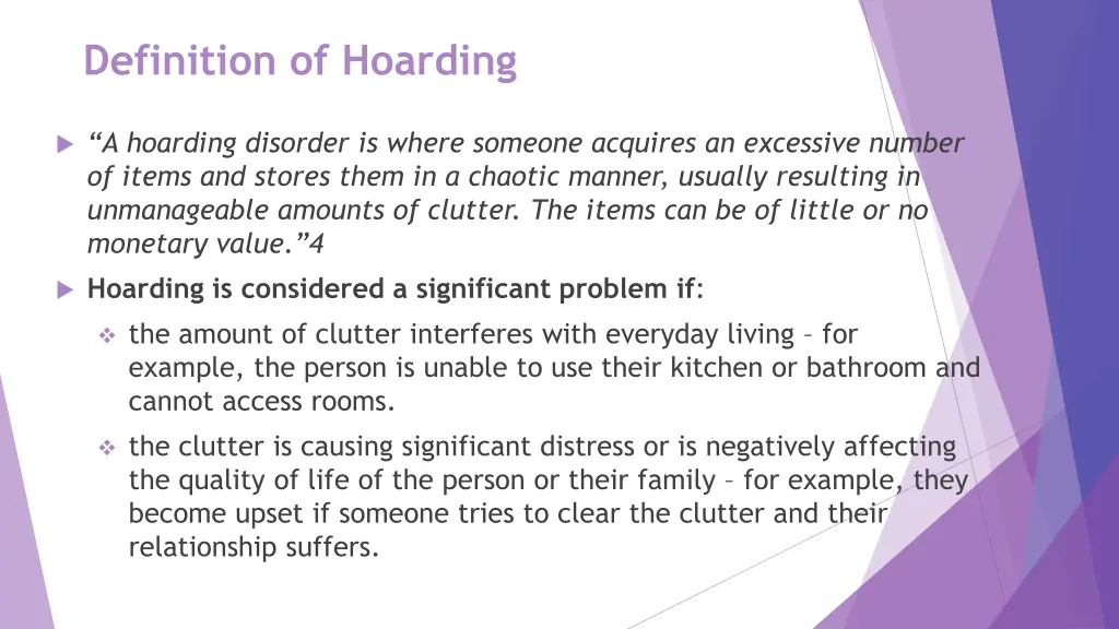 definition of hoarding