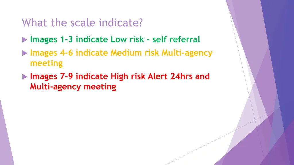 what the scale indicate