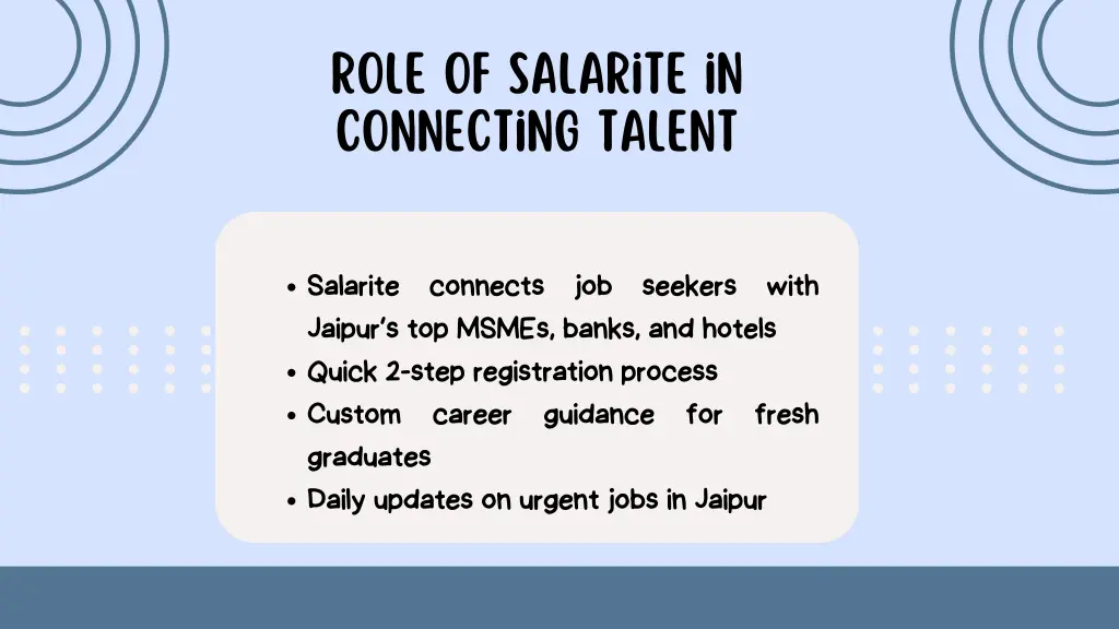role of salarite in connecting talent