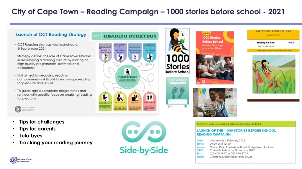 city of cape town reading campaign 1000 stories