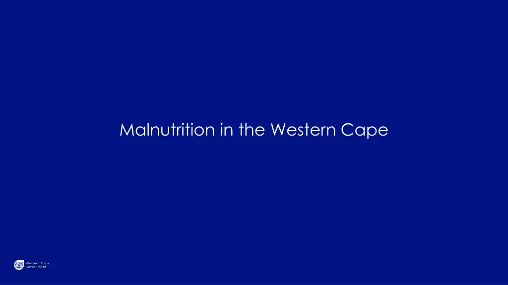 malnutrition in the western cape