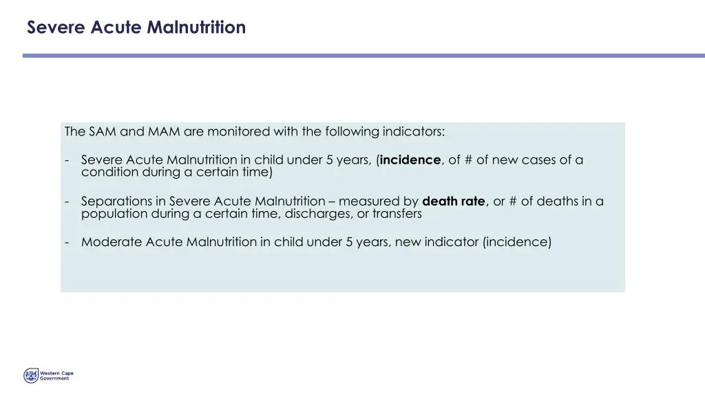 severe acute malnutrition