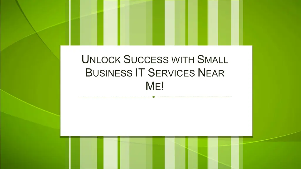 u nlock s uccess with s mall b usiness 1