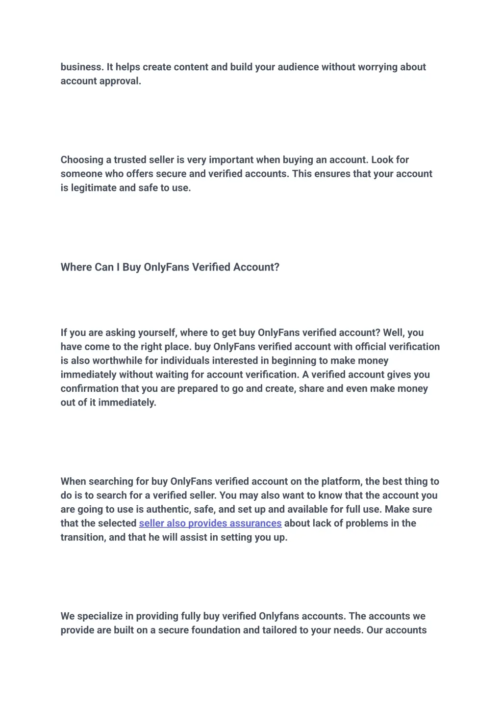 business it helps create content and build your