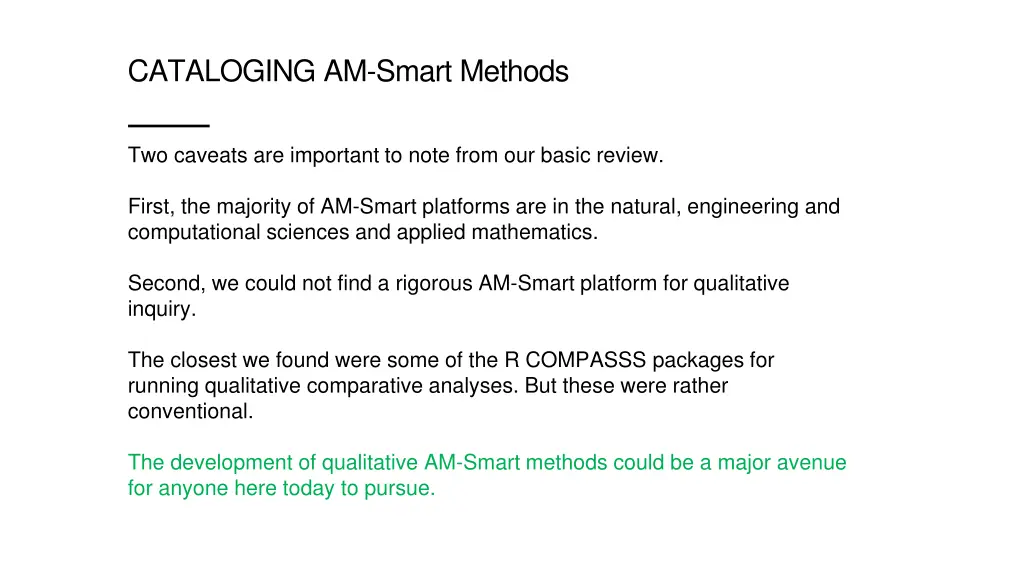 cataloging am smart methods 2