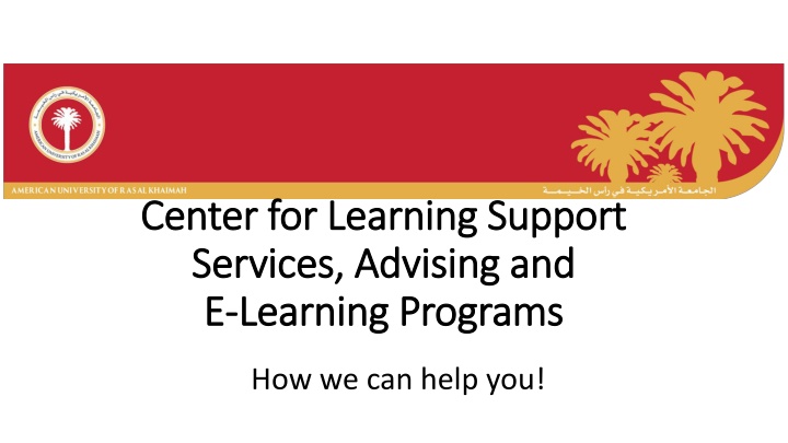 center for learning support center for learning