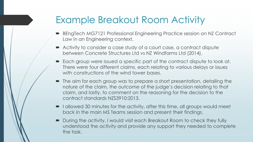 example breakout room activity