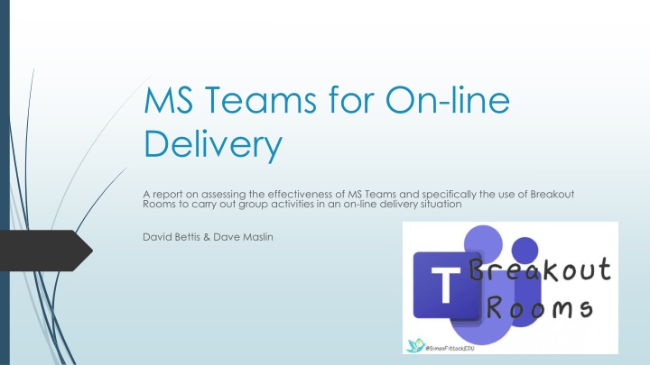 ms teams for on line delivery