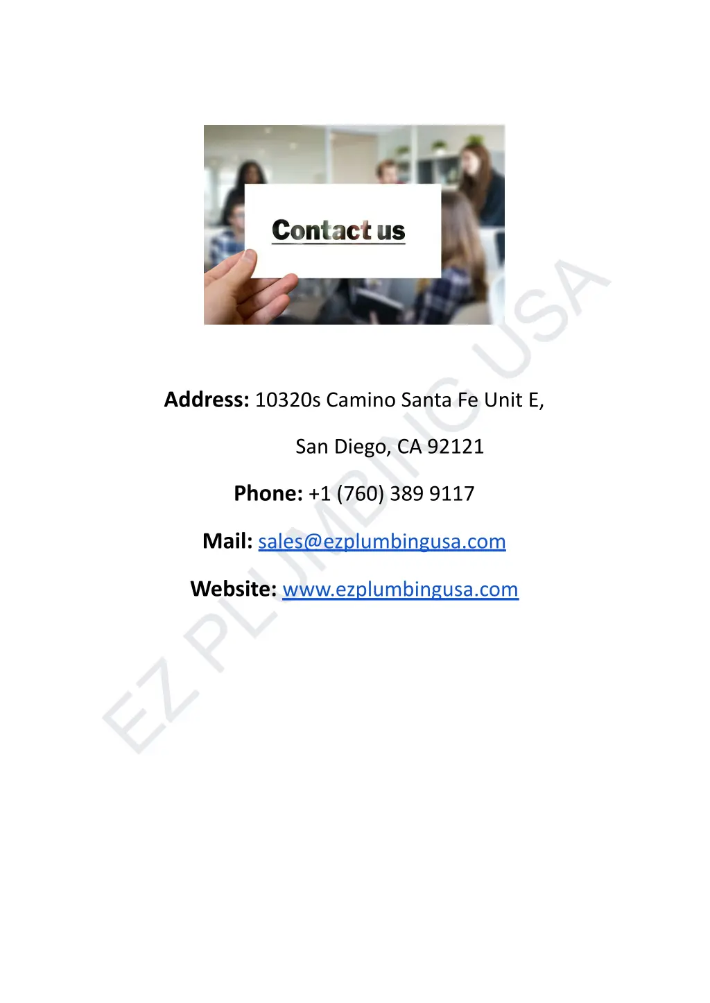 ez plumbing usa