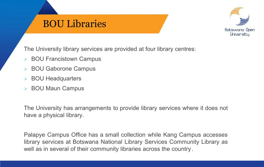 bou libraries