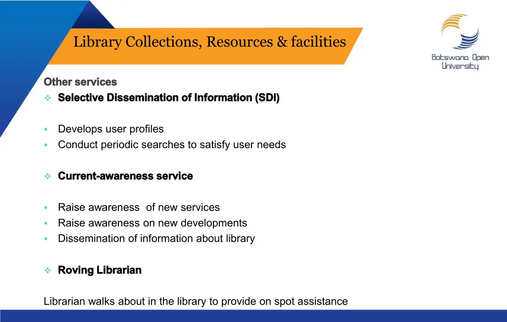 library collections resources facilities 10