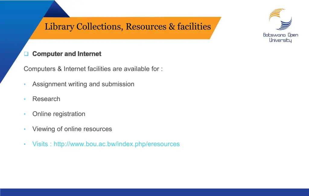 library collections resources facilities 6