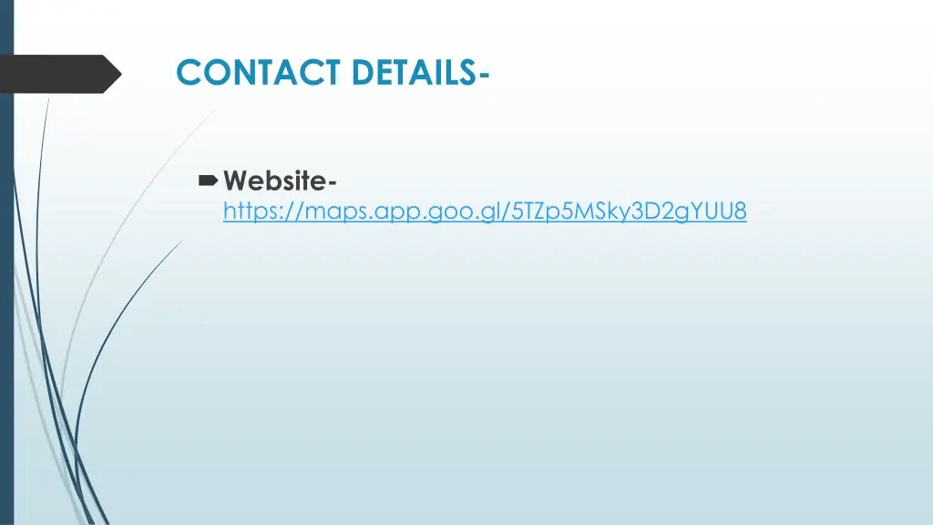 contact details