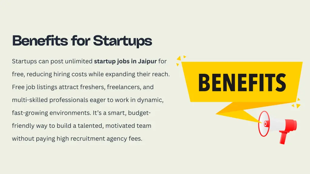 benefits for startups