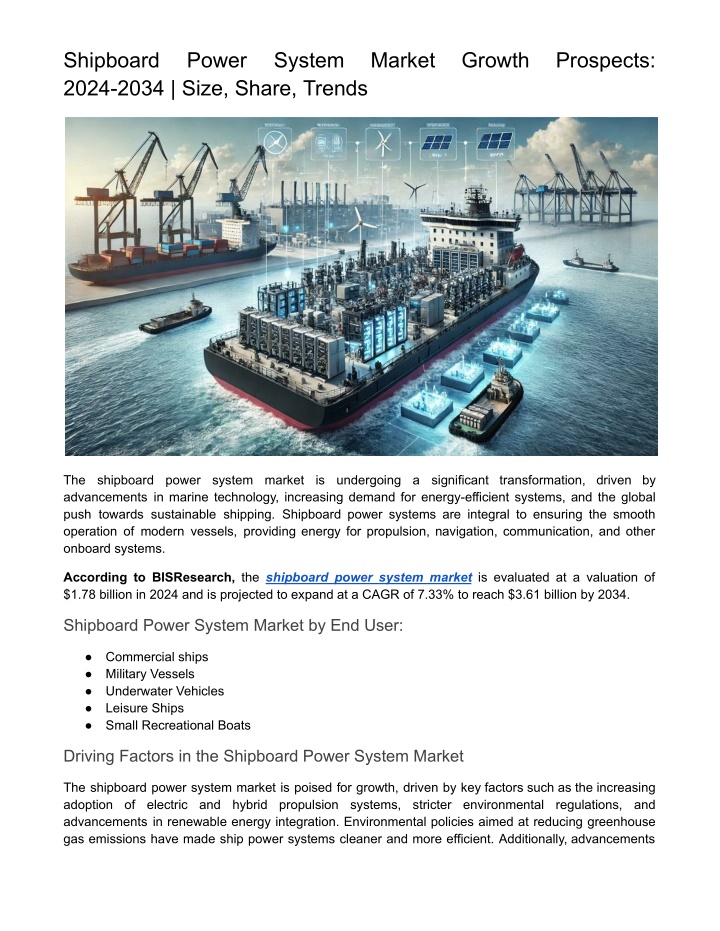 shipboard 2024 2034 size share trends