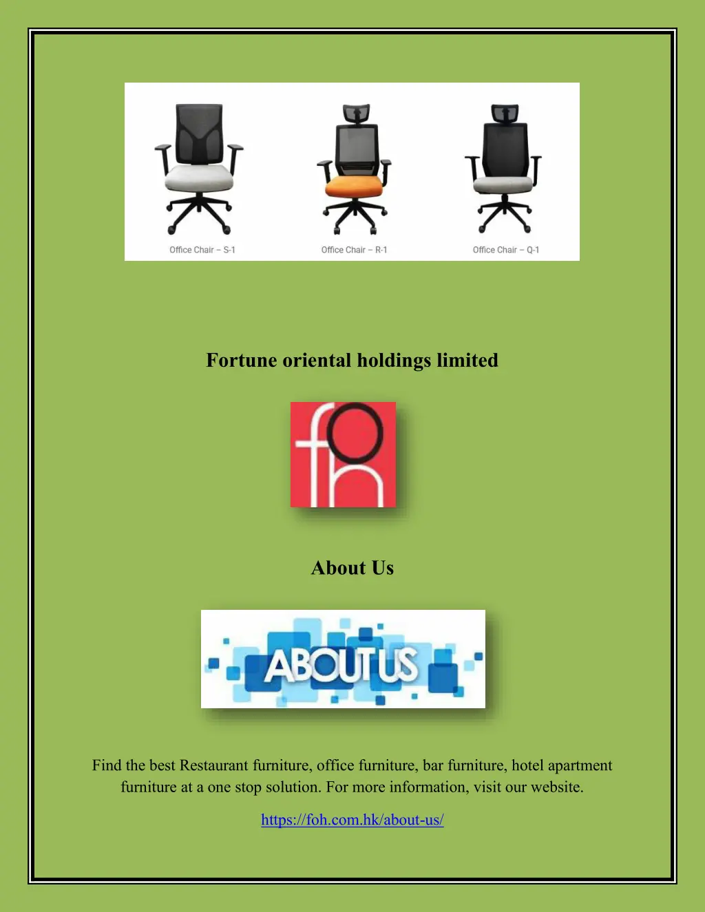 fortune oriental holdings limited